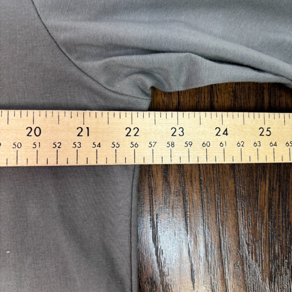 Lands End Shirt Large Henley Gray Stretch Cotton Long Sleeve Casual Men's - Picture 10 of 13